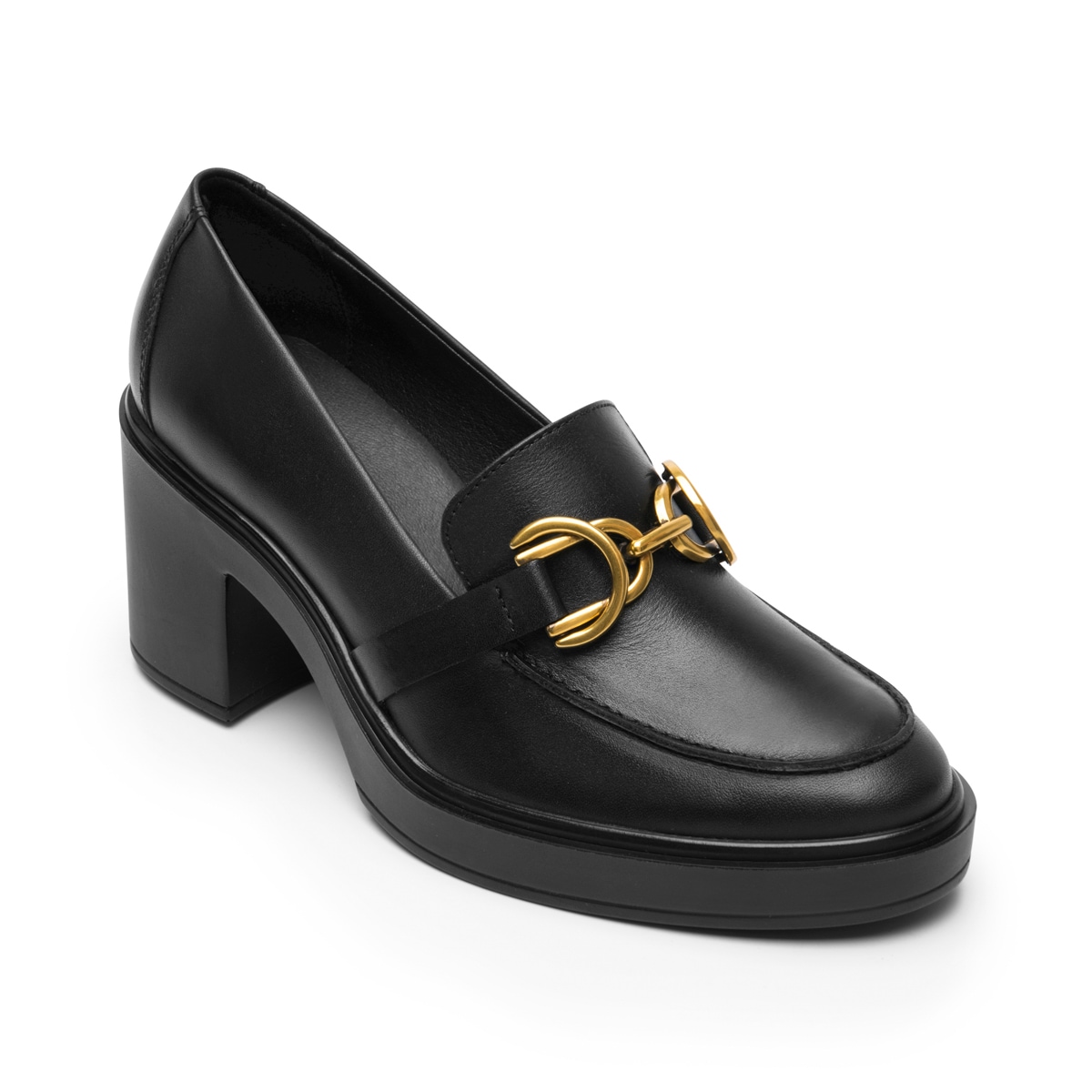 Mocasín Tacón Alto Flexi para Mujer Estilo 130301 Negro