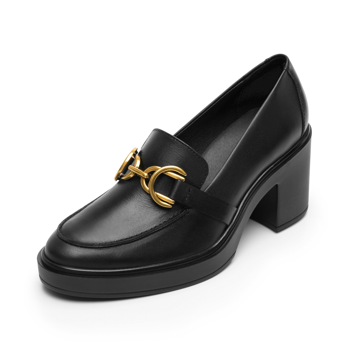 Mocasín Tacón Alto Flexi para Mujer Estilo 130301 Negro