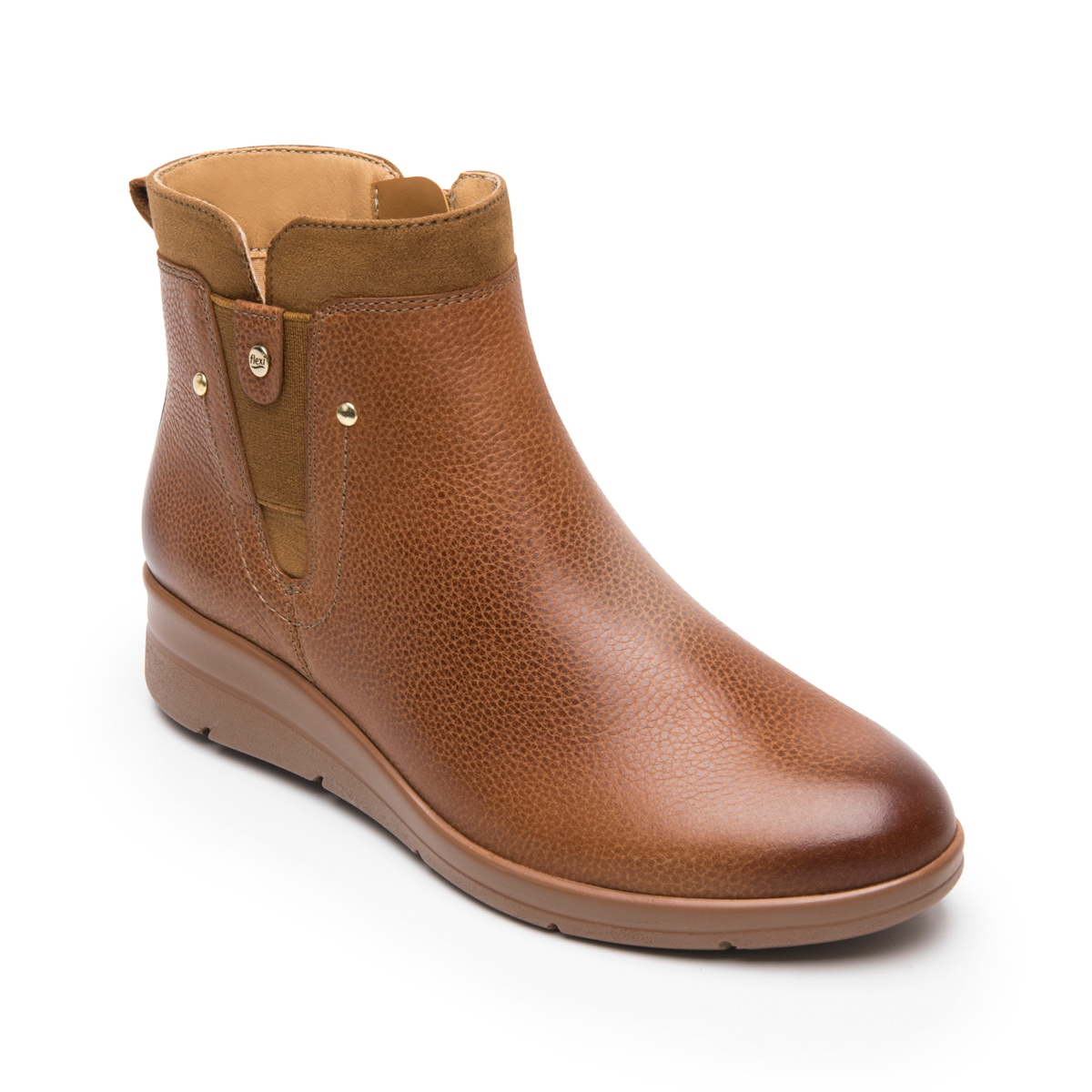 Botín Confort Flexi para Mujer con Cierre Interno Estilo 130403 Dark Tan