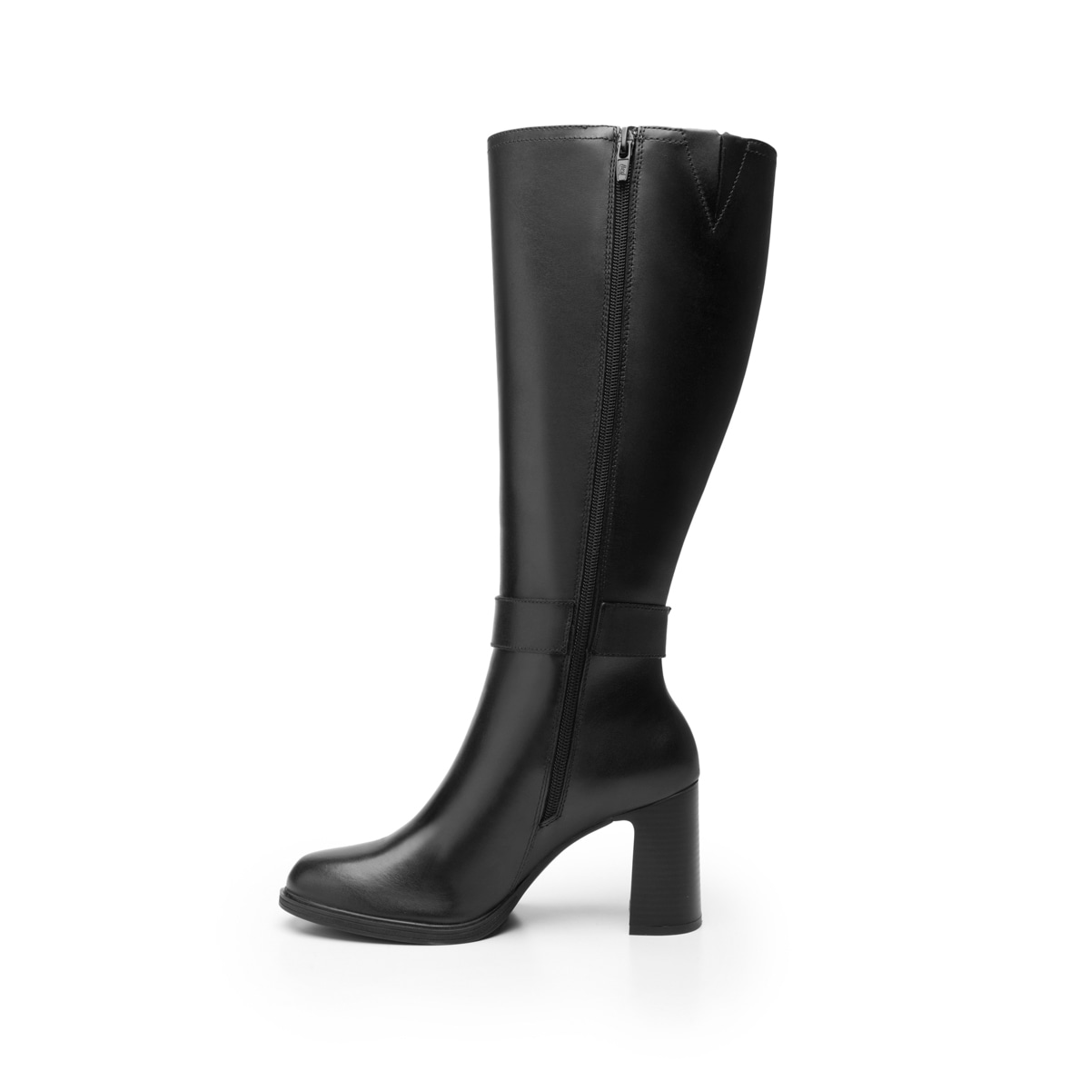 Bota Tacón Alto Flexi para Mujer con Cierre Interno Estilo 130604 Negro