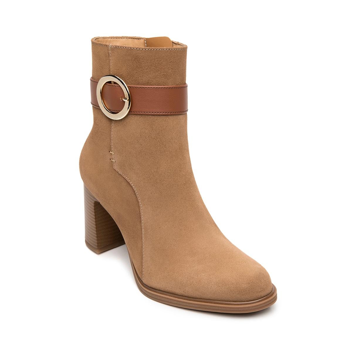 Botín De Tacón Alto Flexi para Mujer Estilo 130606 Arena