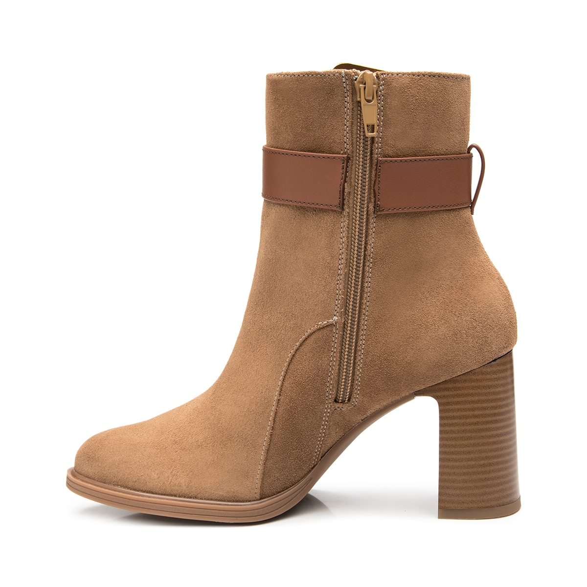Botín De Tacón Alto Flexi para Mujer Estilo 130606 Arena