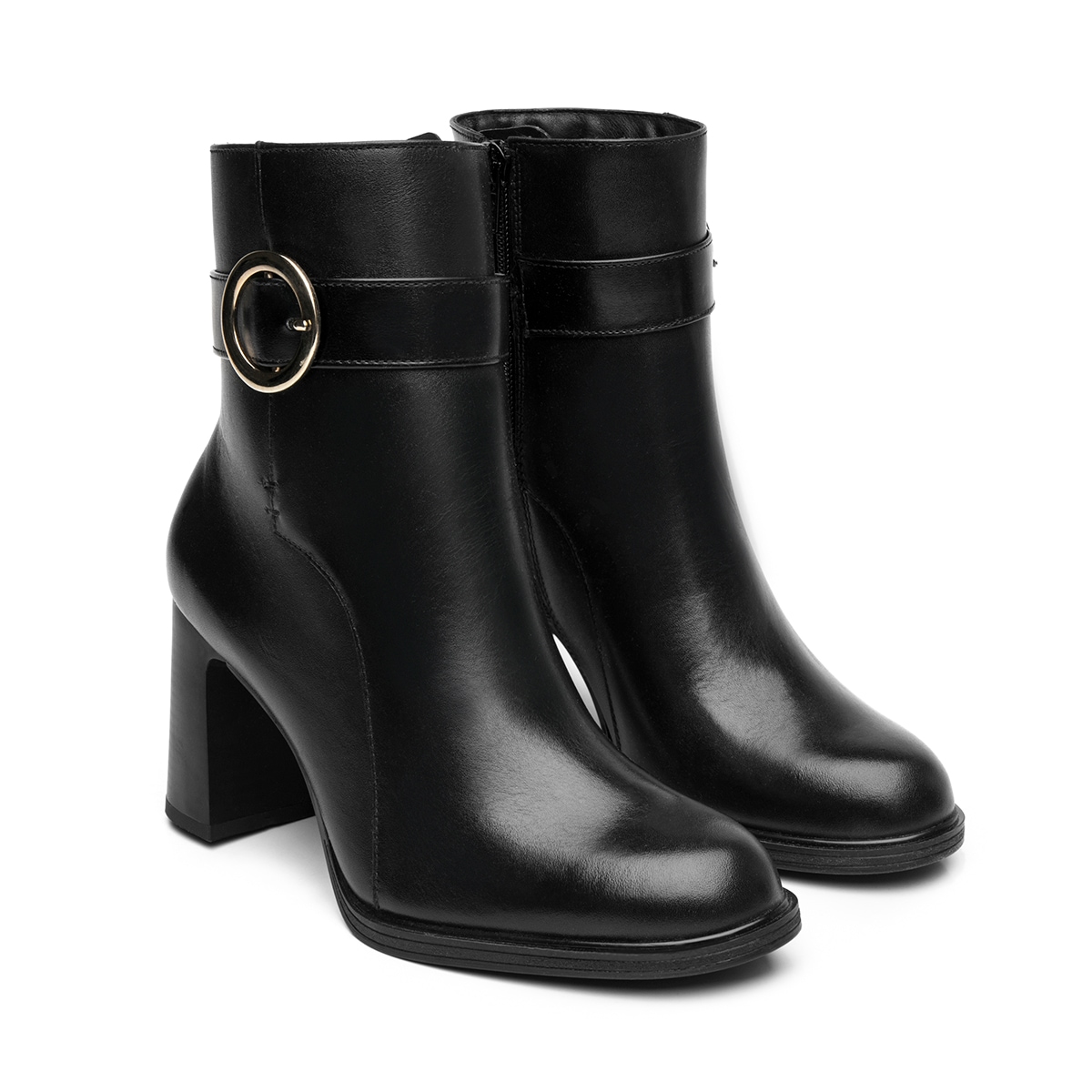 Botín De Tacón Alto Flexi para Mujer Estilo 130606 Negro