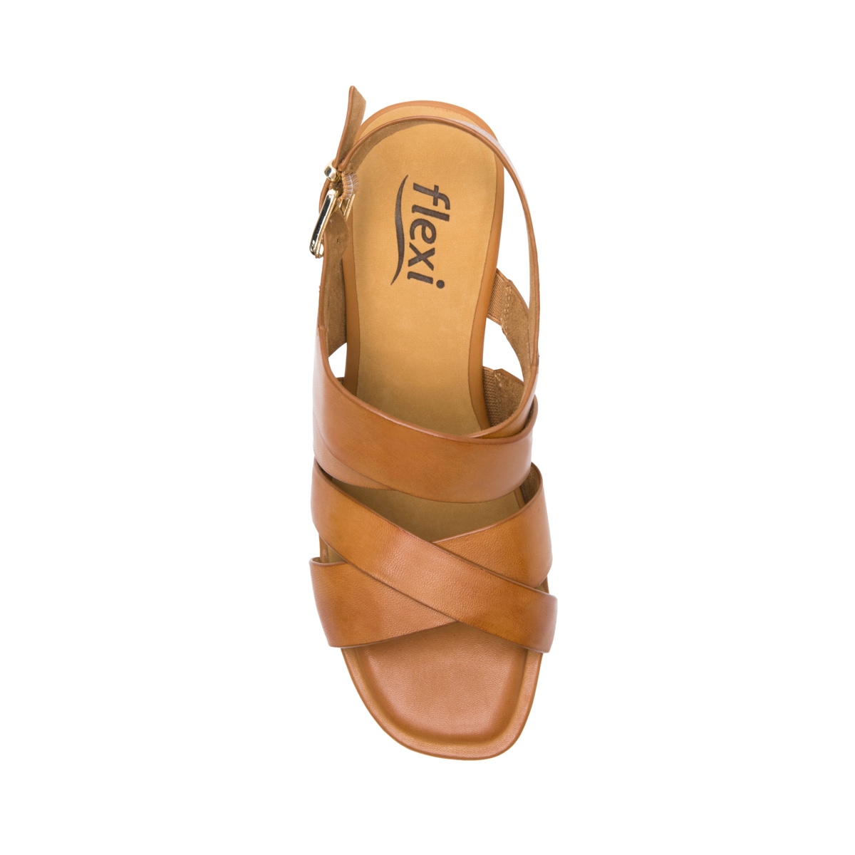 Sandalia De Tacón Flexi para Mujer Exclusivo Zapaterías Flexi Estilo 131402 Café