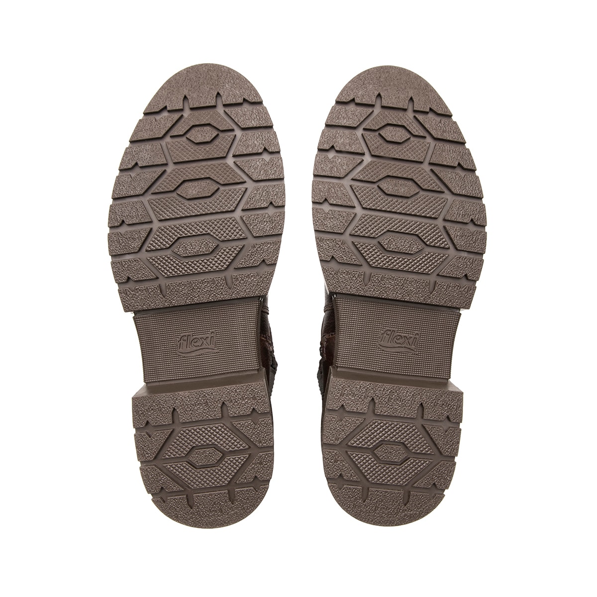 Botín Biker Flexi para Mujer Estilo 131907 Café