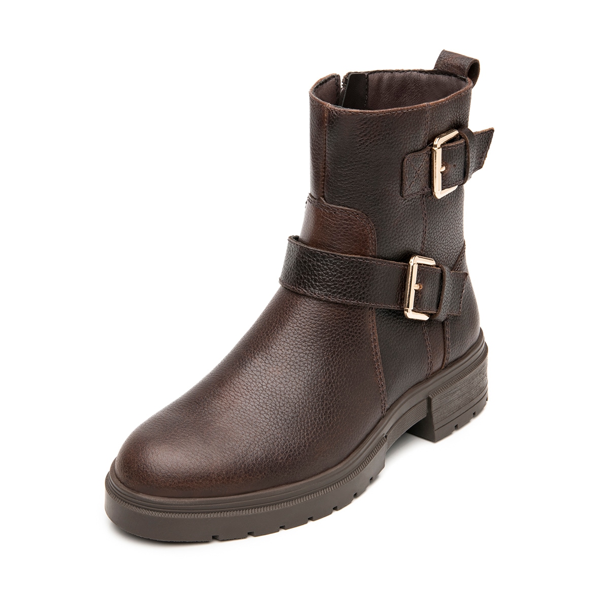 Botín Biker Flexi para Mujer Estilo 131907 Café