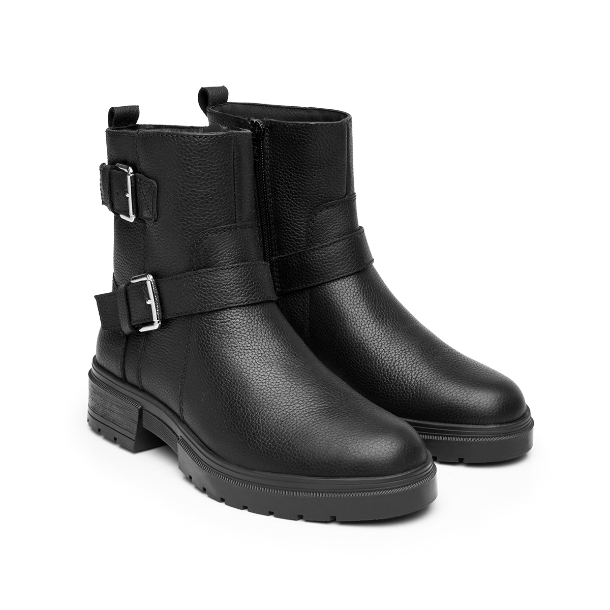 Botín Biker Flexi para Mujer Estilo 131907 Negro