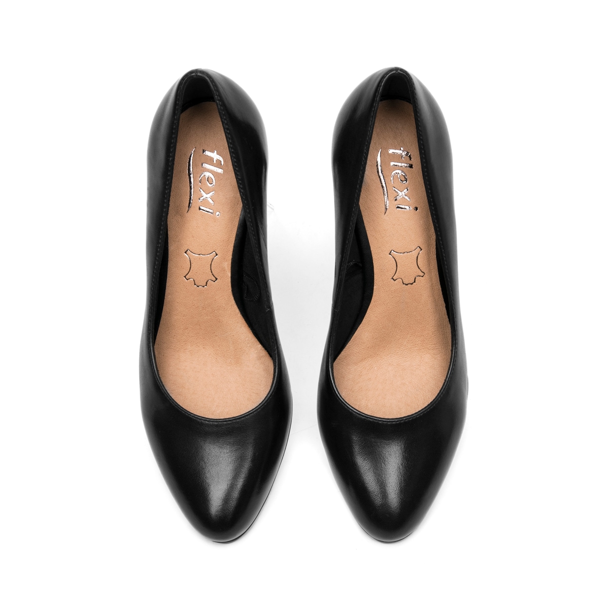 Zapatilla Tacón Medio Exclusivo Flexi para Mujer Estilo 132801 Black
