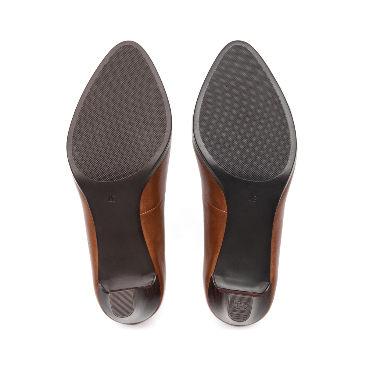 Zapatilla Tacón Medio Exclusivo Flexi para Mujer Estilo 132801 Tan