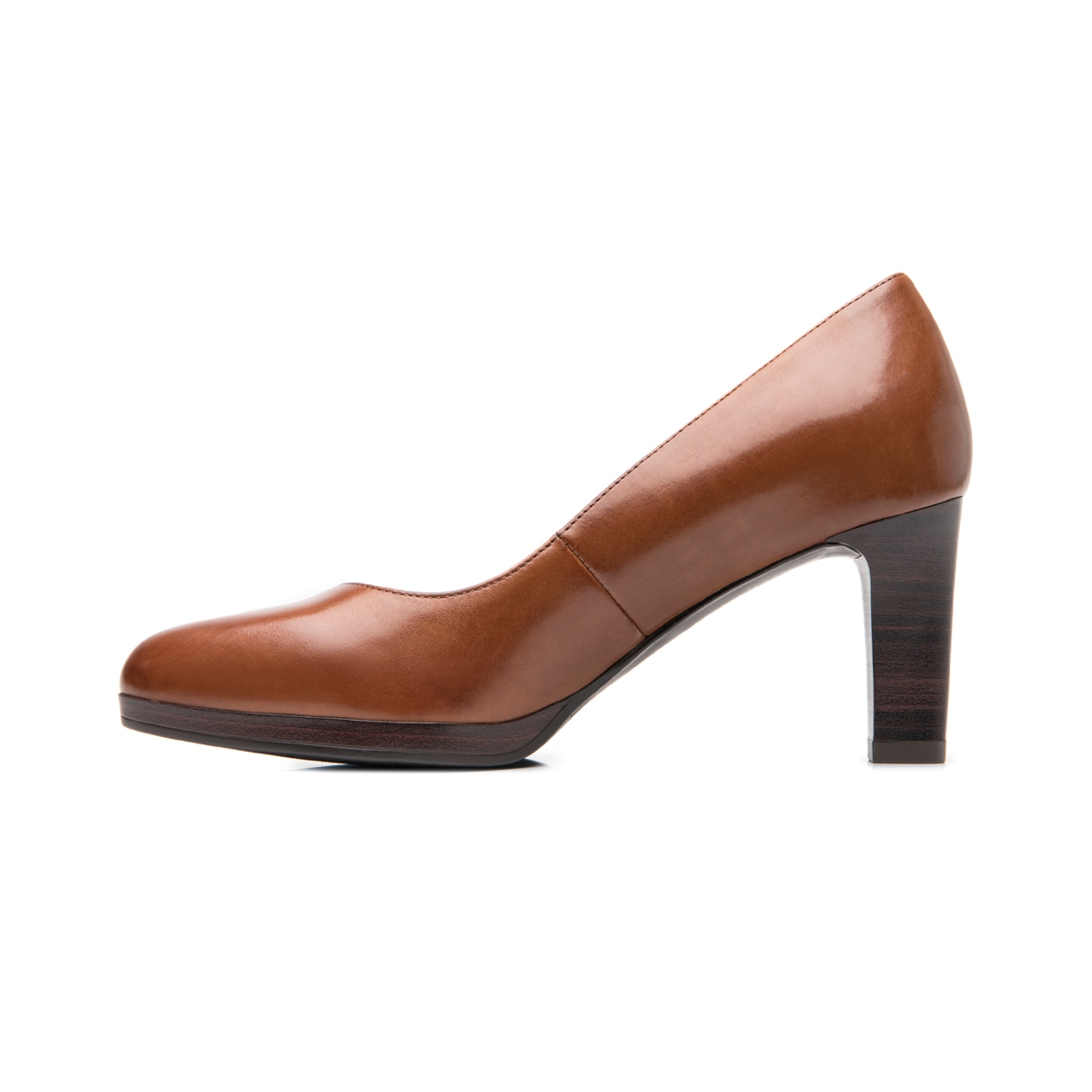 Zapatilla Tacón Medio Exclusivo Flexi para Mujer Estilo 132801 Tan