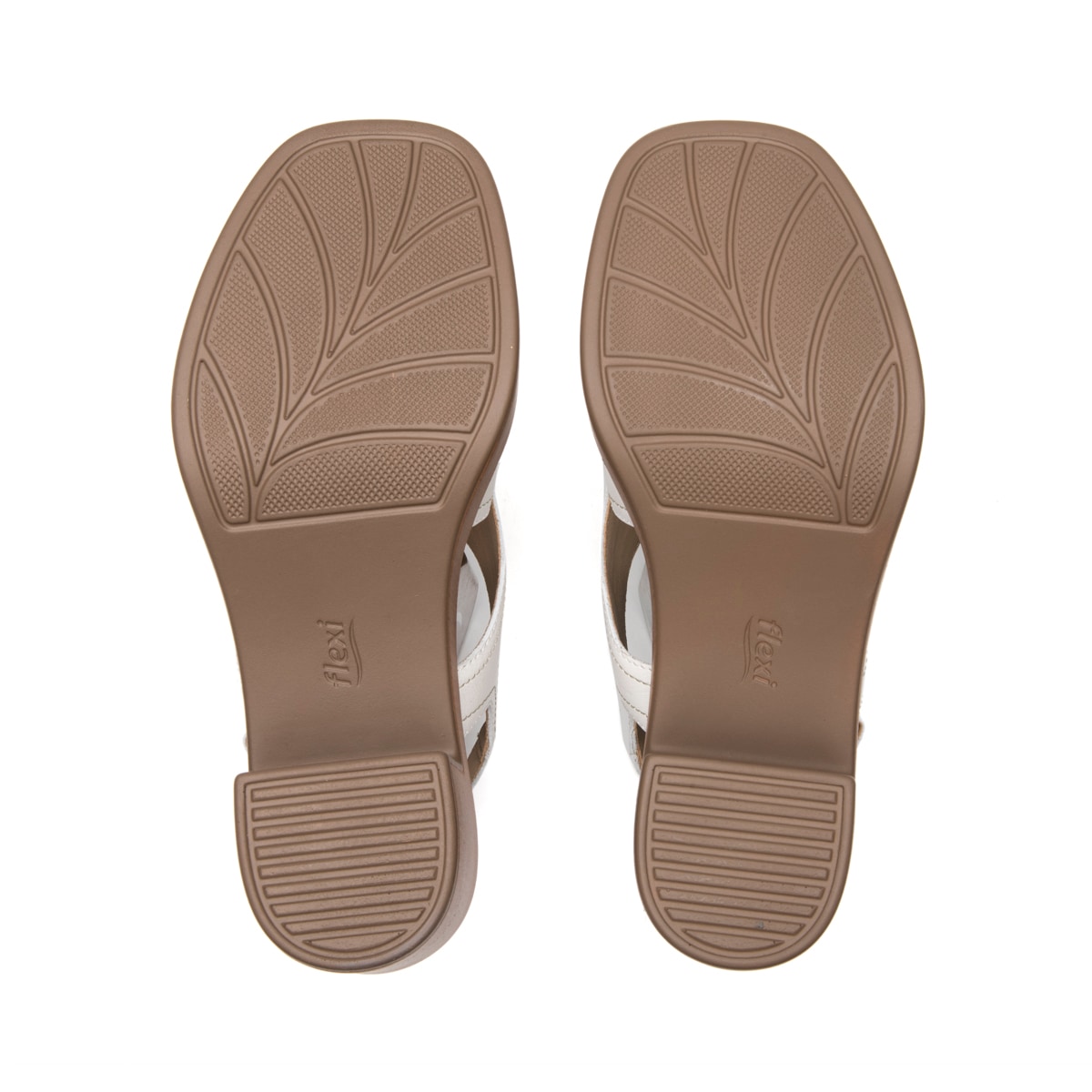 Sandalia Tacón Medio Flexi para Mujer Estilo 133504 Blanco