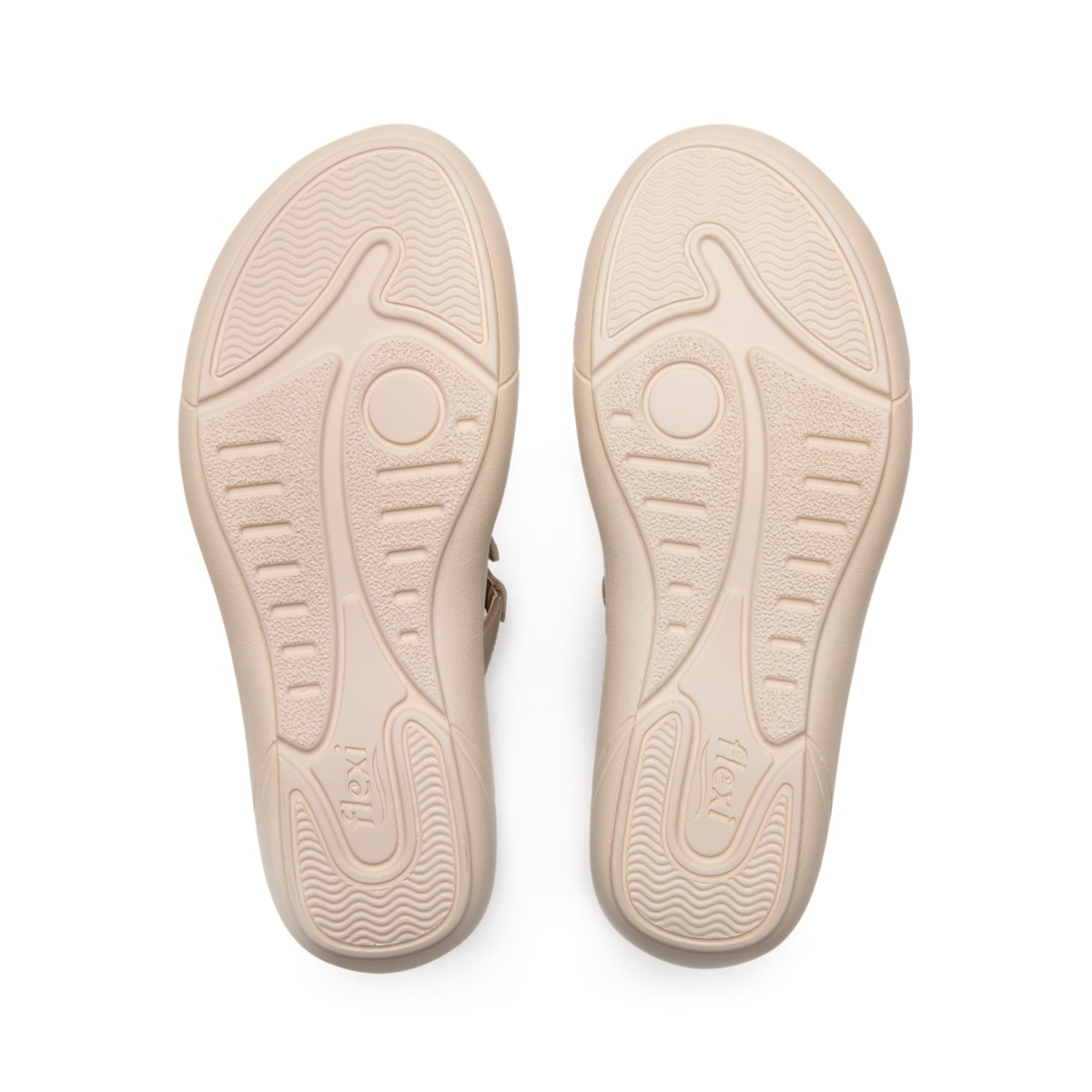 Sandalia Cuña Confort Flexi para Mujer Estilo 133701 Taupe