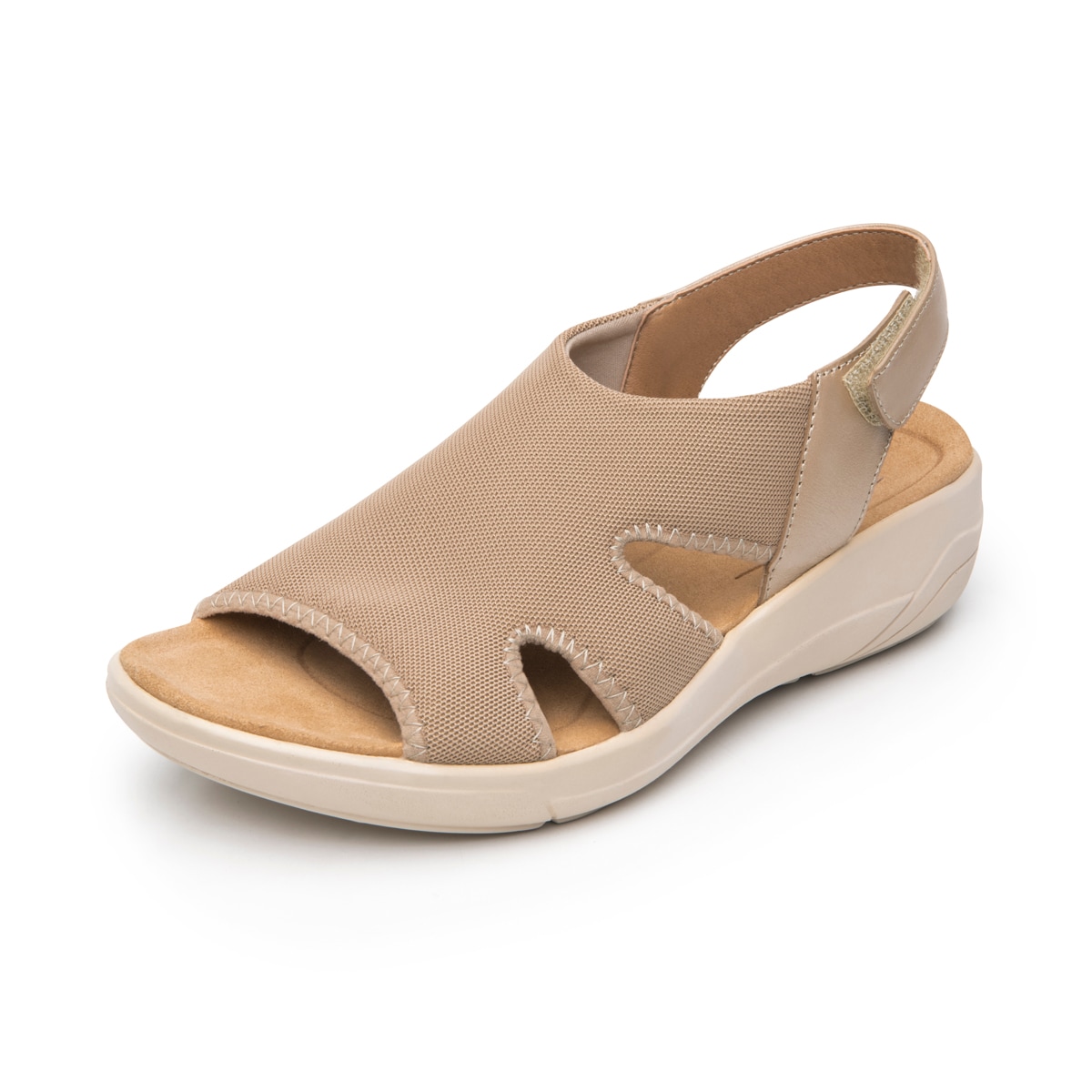 Sandalia Cuña Confort Flexi para Mujer Estilo 133703 Beige