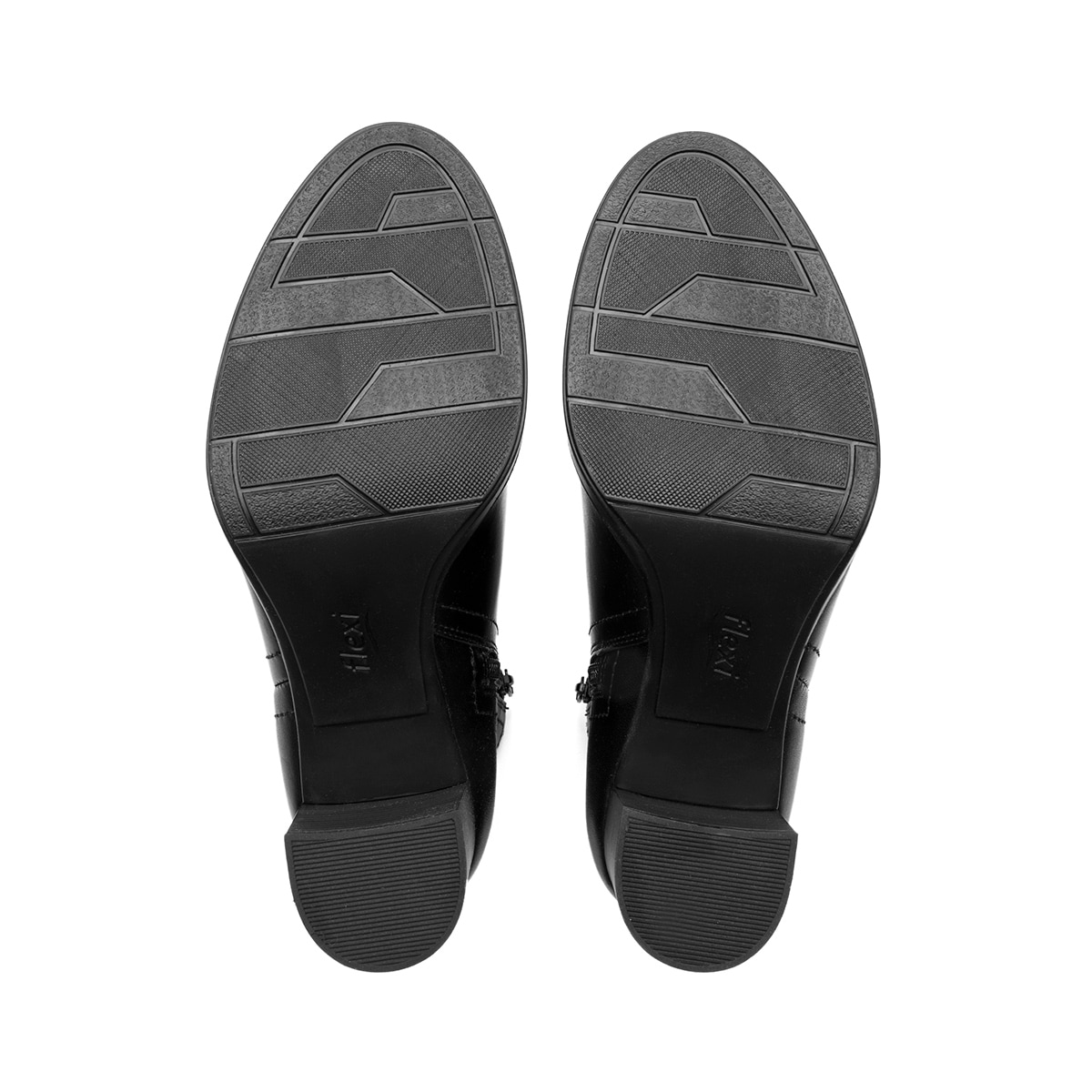 Botín Tacón Medio Flexi para Mujer Estilo 133906 Negro