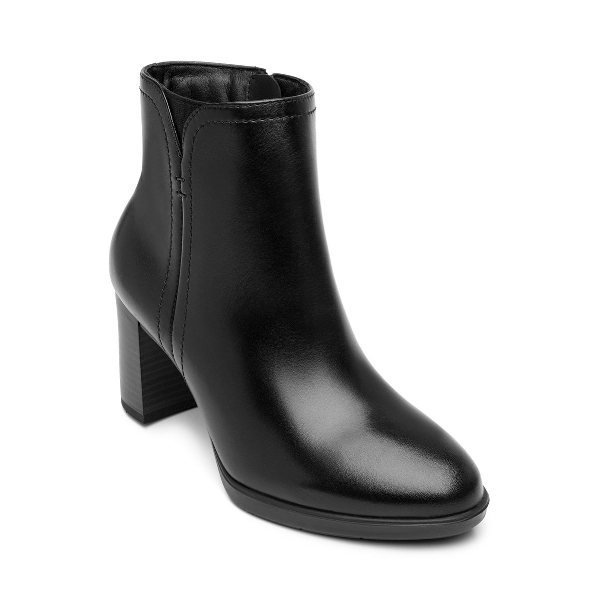 Botín Tacón Medio Flexi para Mujer Estilo 133906 Negro