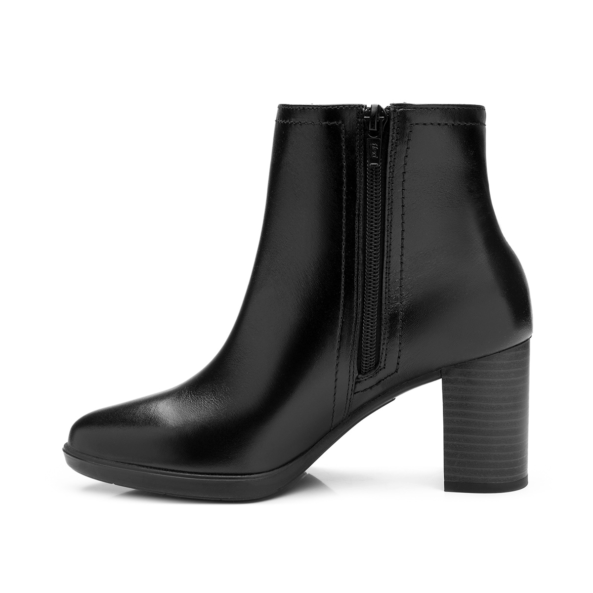 Botín Tacón Medio Flexi para Mujer Estilo 133906 Negro