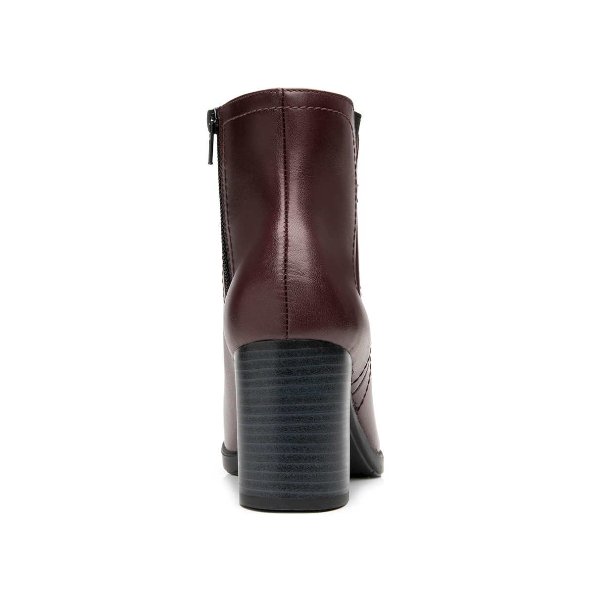 Botín Tacón Medio Flexi para Mujer Estilo 133906 Vino