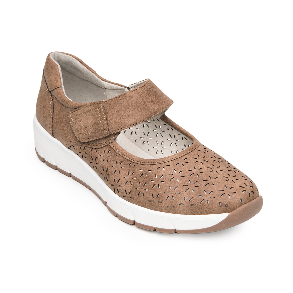 Mary Jane Casual Exclusivo Flexi para Mujer Estilo 134202 Tan