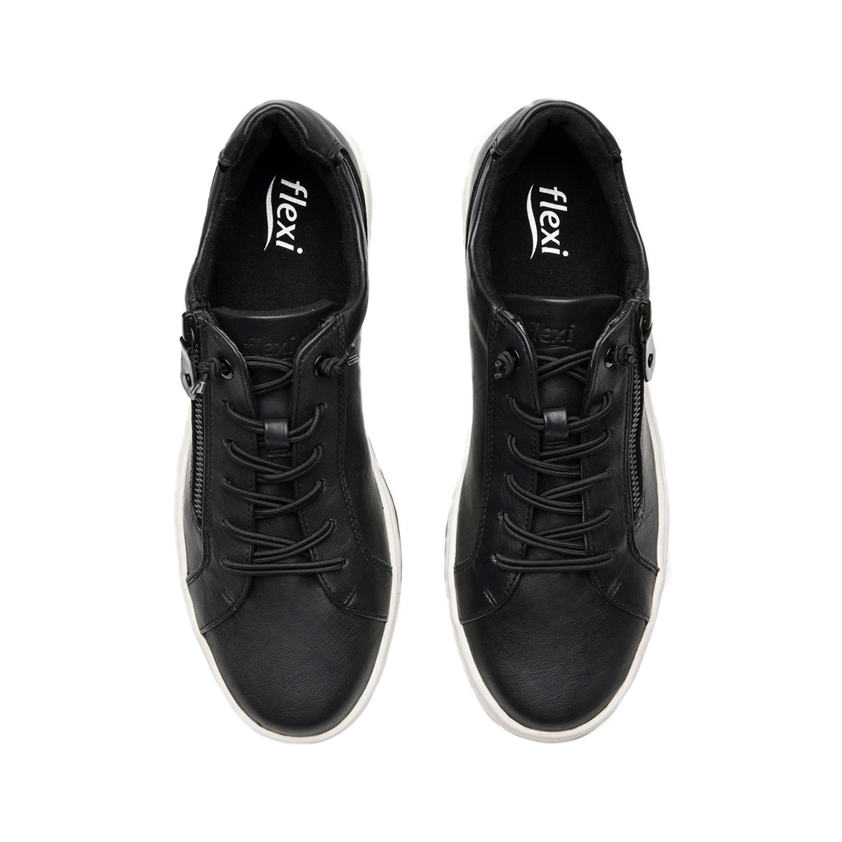 Sneaker Casual Exclusivo Flexi para Mujer Estilo 134301 Negro