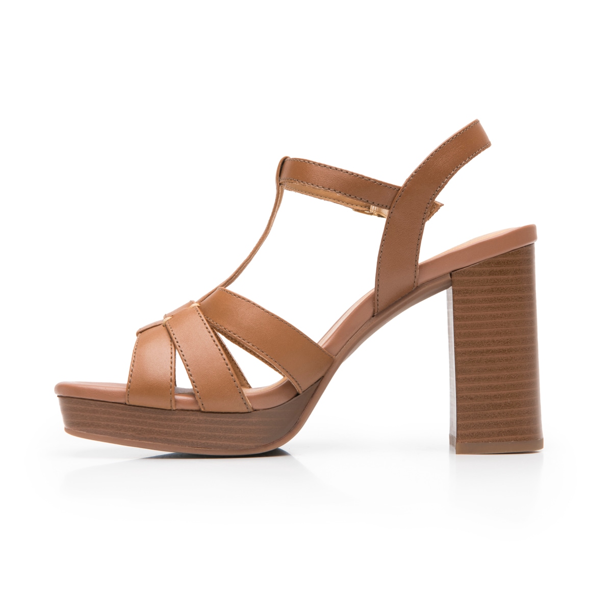 Sandalia Tacón Alto Flexi para Mujer Estilo 134401 Arena