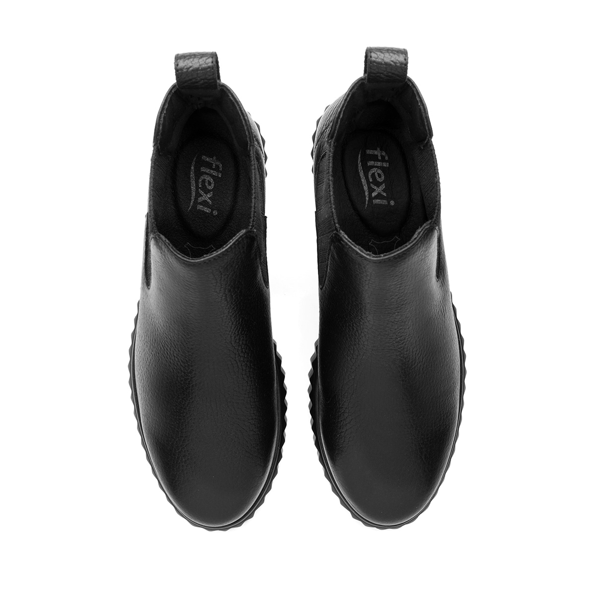 Botín Chelsea Flexi para Mujer Estilo 134704 Negro