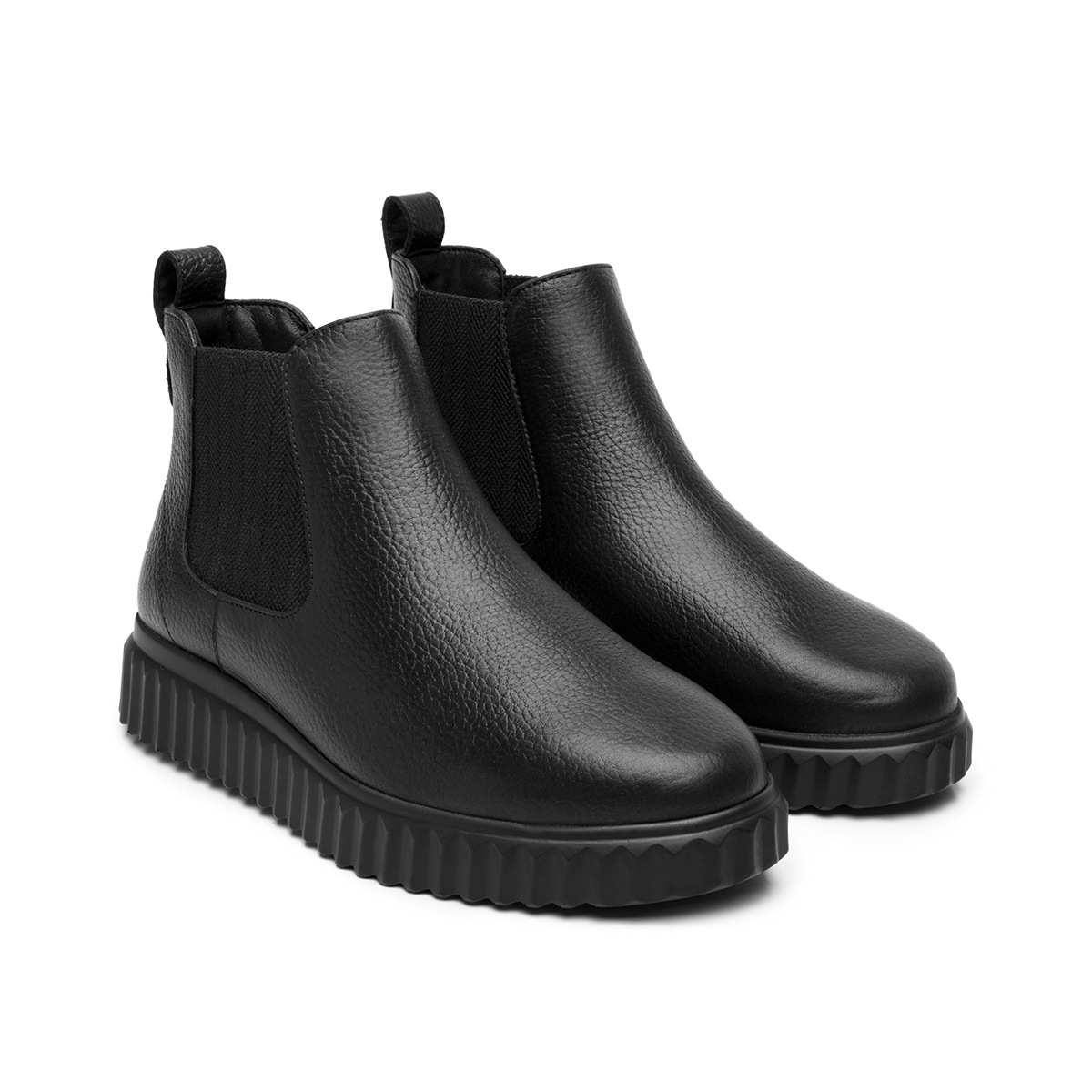 Botín Chelsea Flexi para Mujer Estilo 134704 Negro