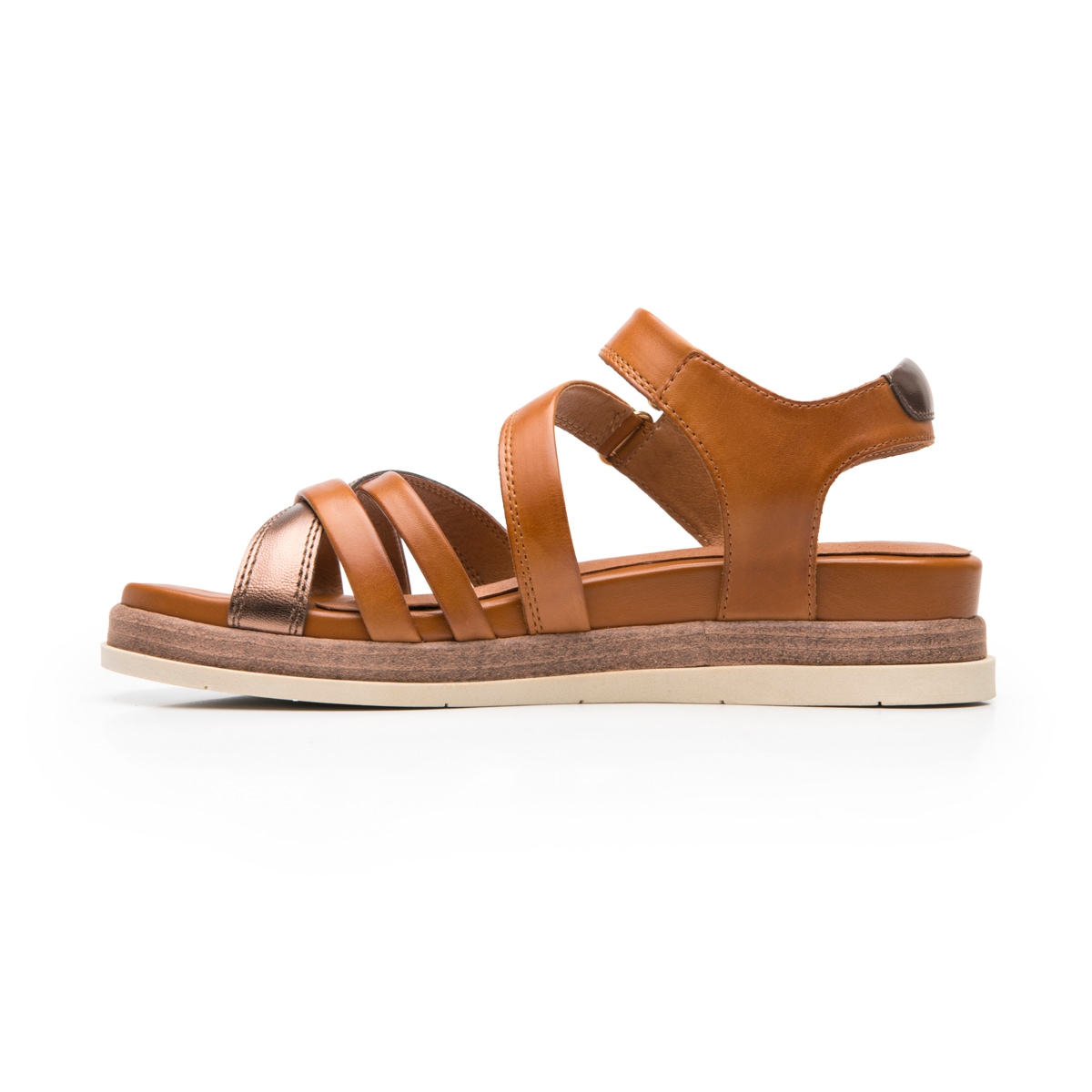 Sandalia De Plataforma Flexi para Mujer Estilo 135301 Tan