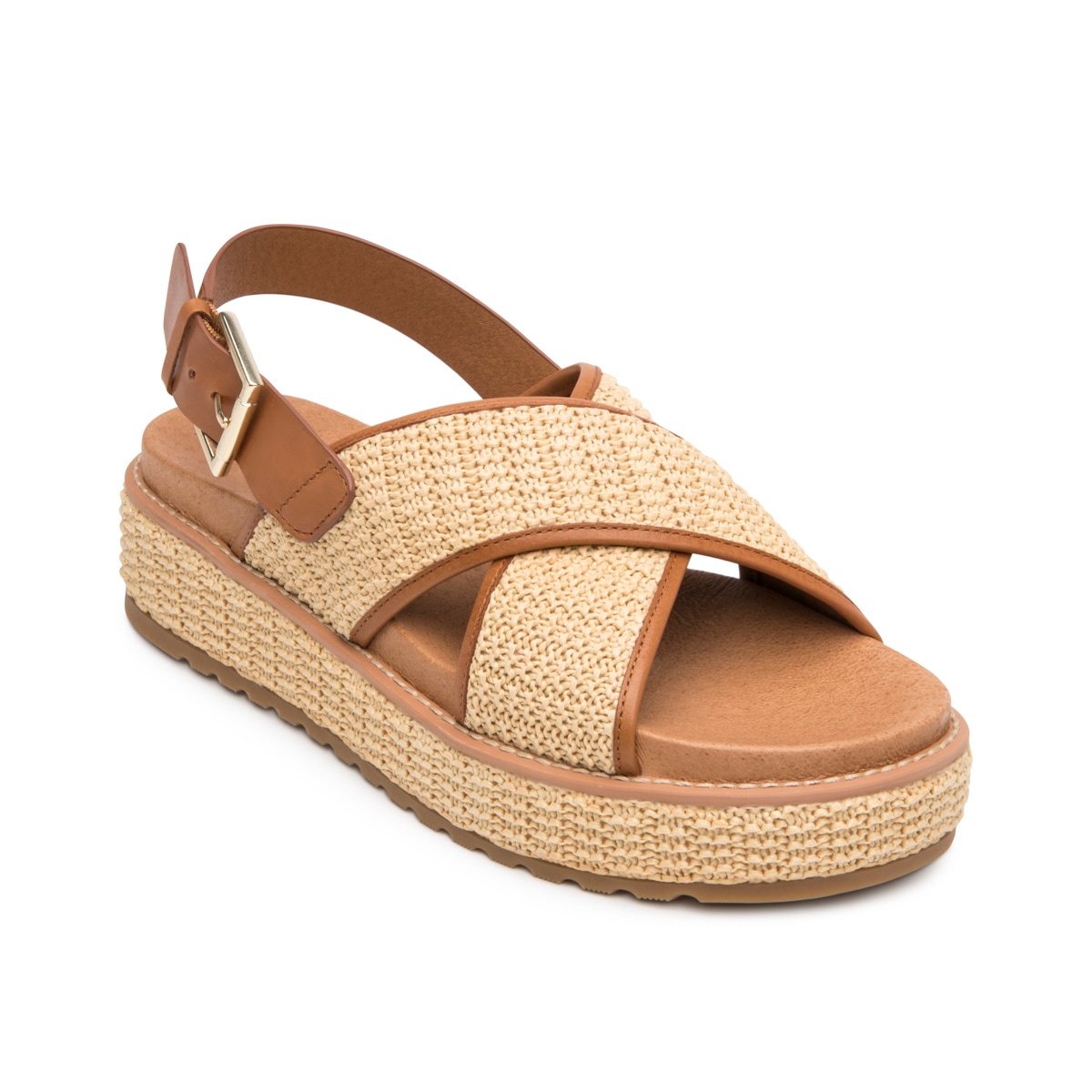 Sandalia De Confort Flexi para Mujer Estilo 135502 Beige