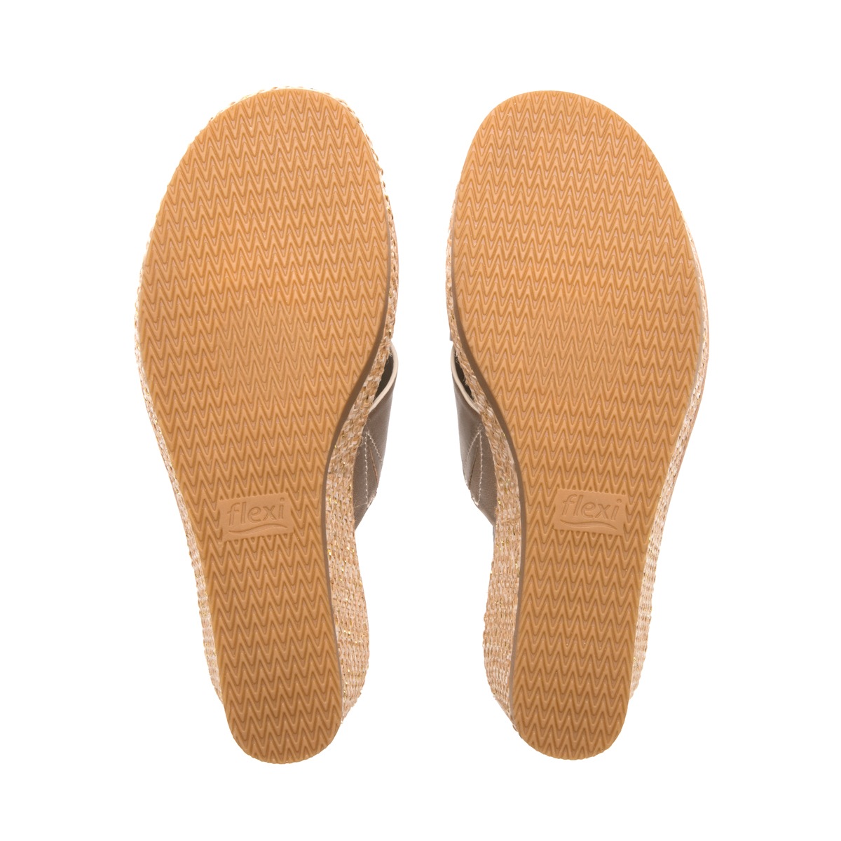 Sandalia De Plataforma Flexi para Mujer Estilo 135602 Oro