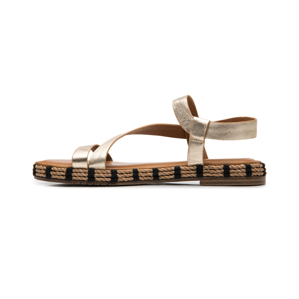 Sandalia Casual Flexi para Mujer Estilo 135701 Dorado