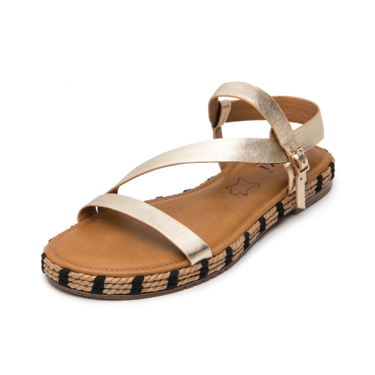 Sandalia Casual Flexi para Mujer Estilo 135701 Dorado