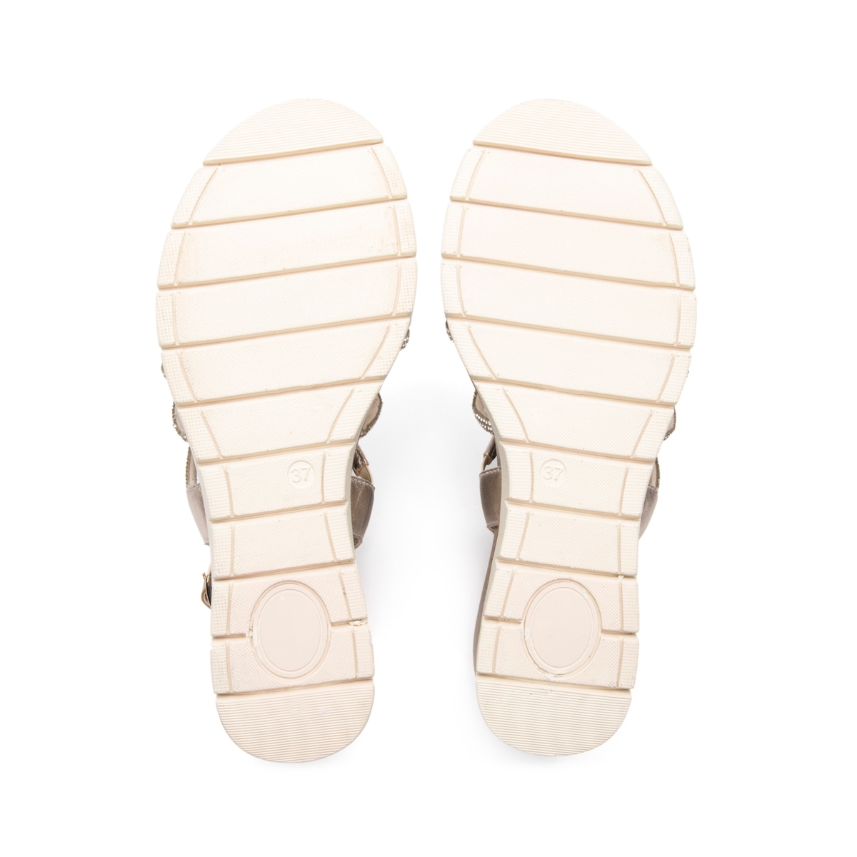 Sandalia Plataforma Casual Flexi para Mujer Estilo 135801 Metalico
