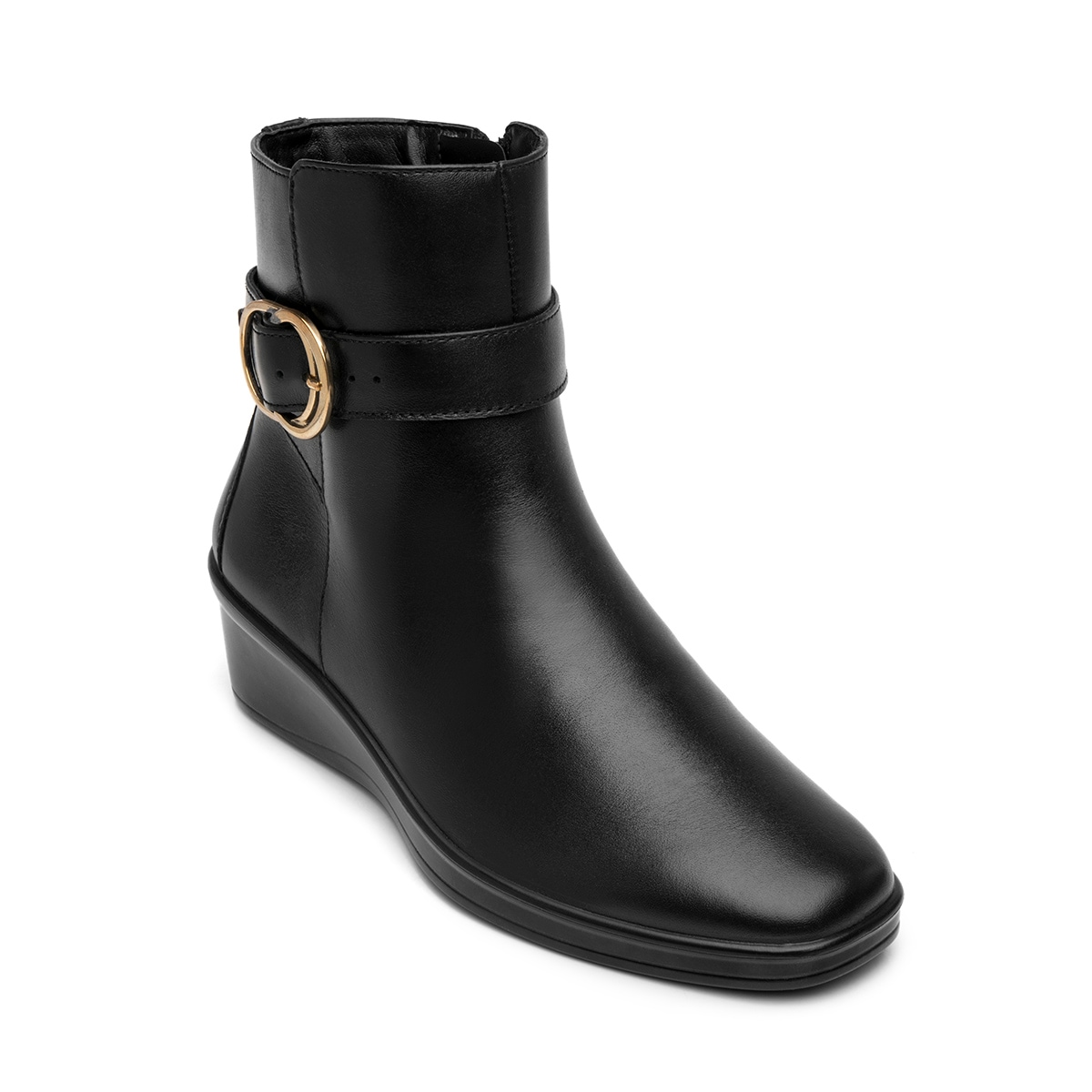 Botín Con Cuña Flexi para Mujer Estilo 136705 Negro