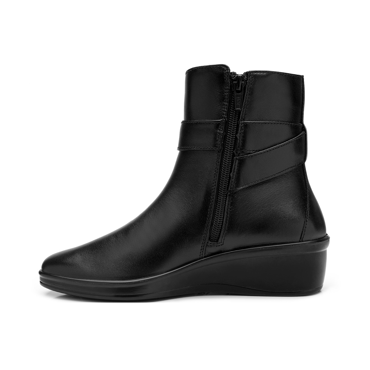Botín Con Cuña Flexi para Mujer Estilo 136705 Negro