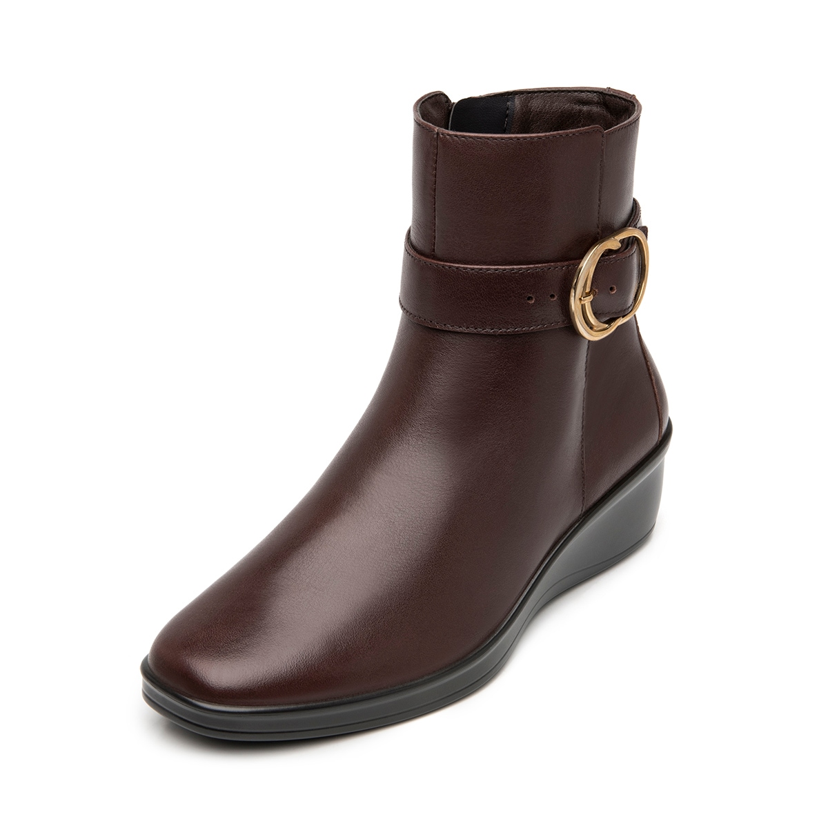 Botín Con Cuña Flexi para Mujer Estilo 136705 Vino