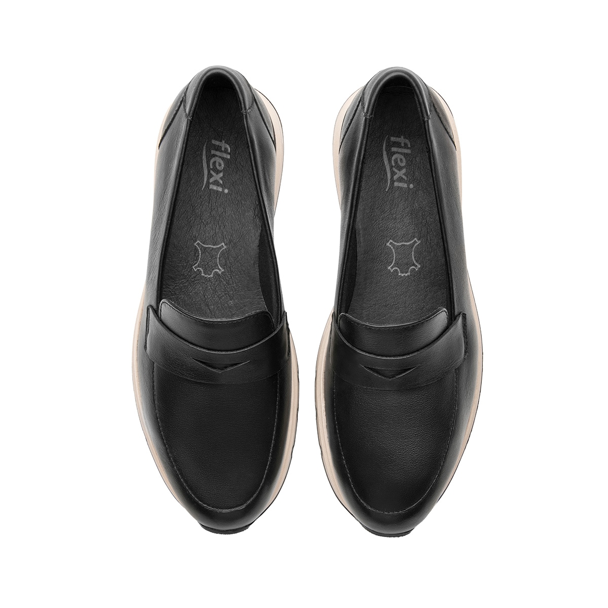 Mocasín Casual Flexi para Mujer Estilo 137002 Negro