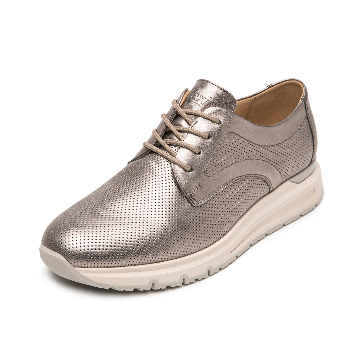Derby Casual Flexi para Mujer Estilo 137003 Antimonio