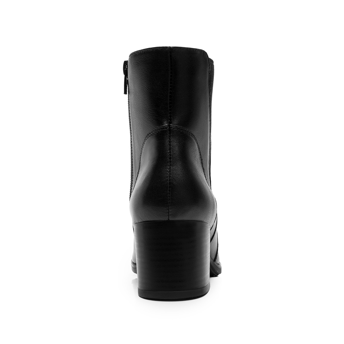 Botín De Tacón Bajo Flexi para Mujer Estilo 137304 Negro