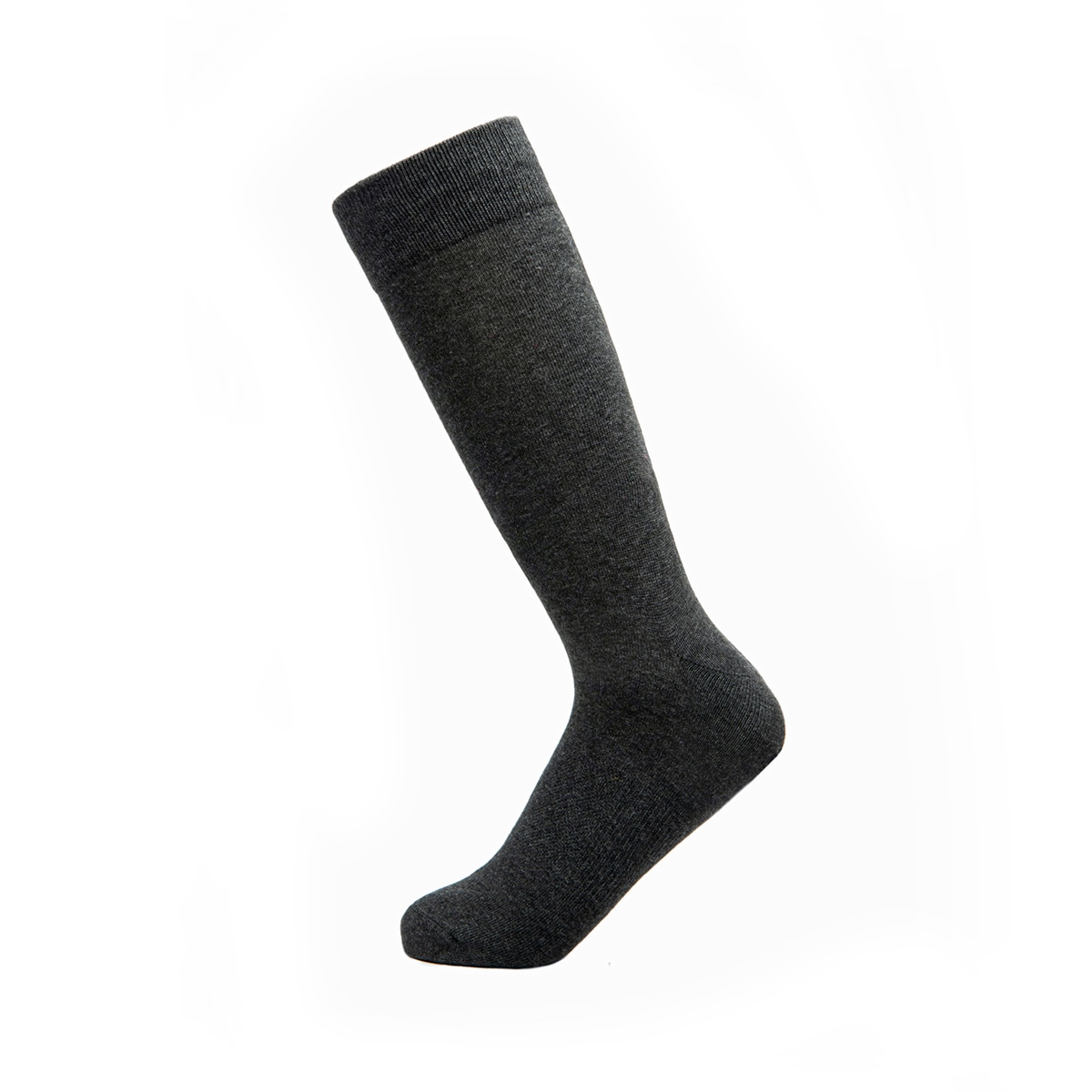 2-Pack Calcetín Largo Básico Flexi para Hombre Estilo 090510 Negro Y Gris