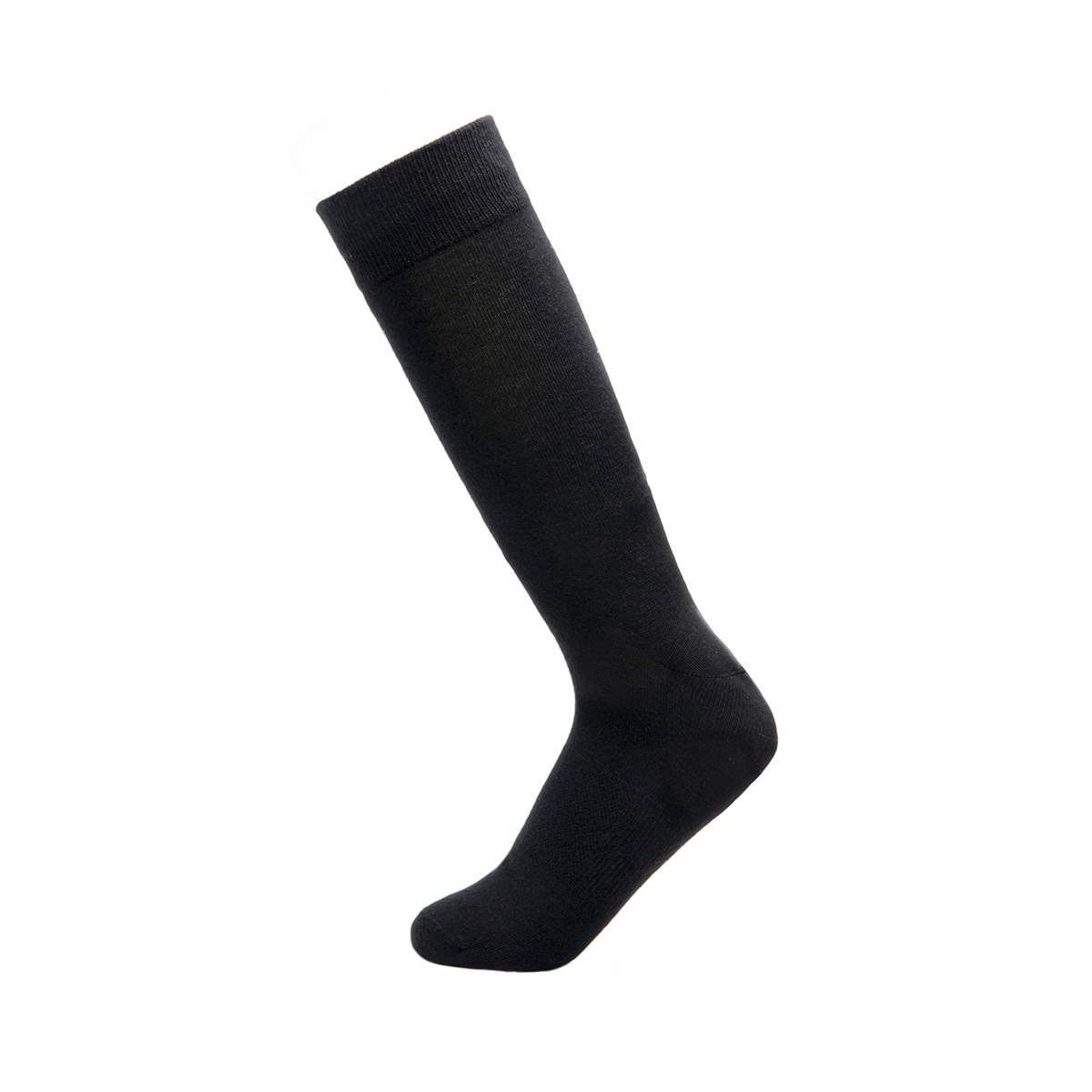 2-Pack Calcetín Largo Básico Flexi para Hombre Estilo 090510 Negro Y Gris