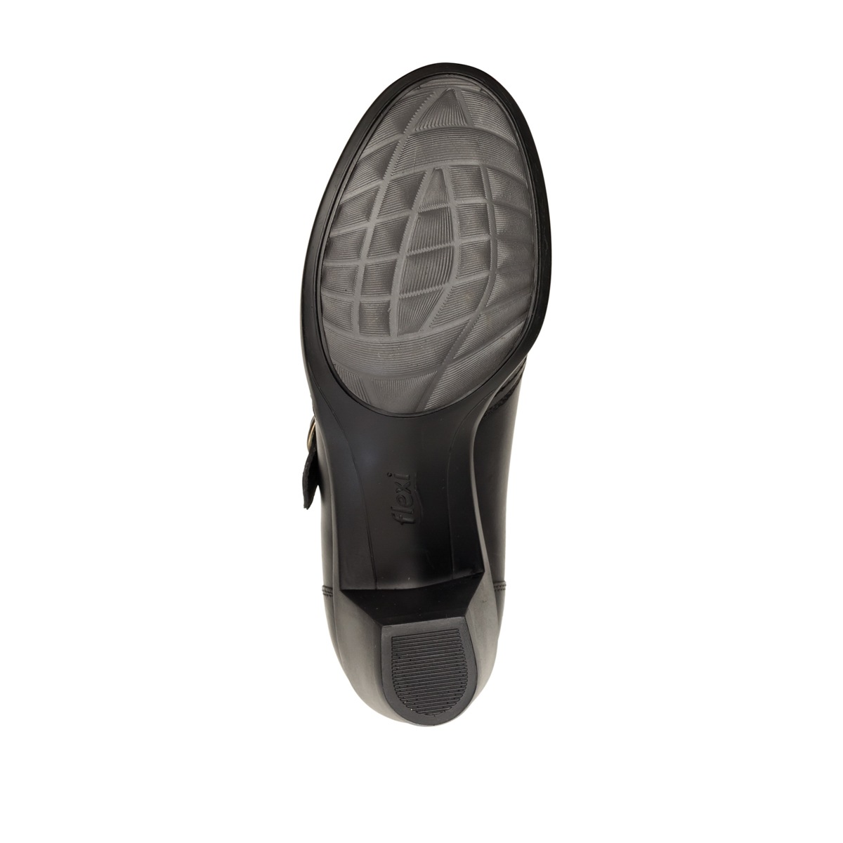 Zapato De Tacón Casual Flexi Con Hebilla Lateral Para Mujer - Estilo 15406 Negro
