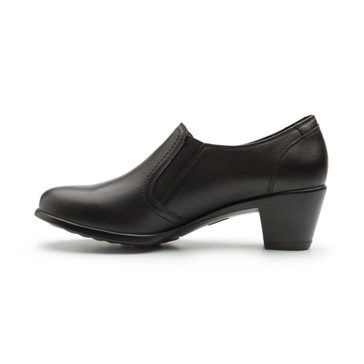 Zapato De Tacón Casual Flexi Con Hebilla Lateral Para Mujer - Estilo 15406 Negro