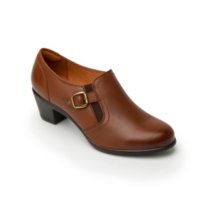 Zapato De Tacón Casual Flexi Con Hebilla Lateral Para Mujer - Estilo 15406 Whisky Zapato De Tacón Casual Flexi Con Hebilla Lateral Para Mujer - Estilo 15406 Whisky