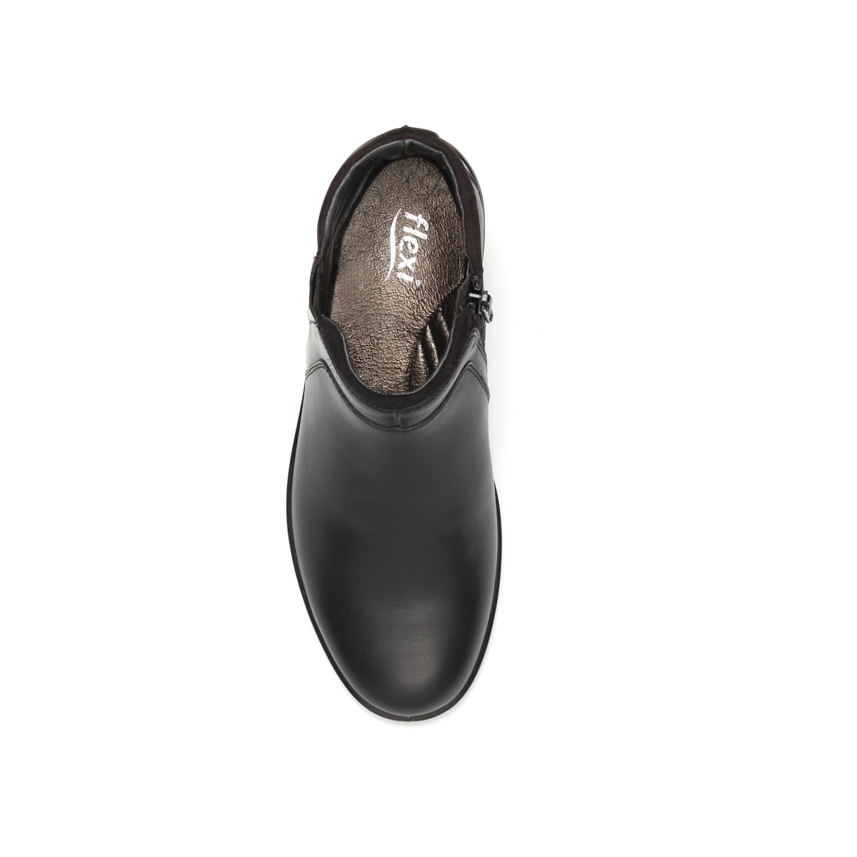 Botín Casual Flexi Con Elástico Lateral Para Mujer - Estilo 25909 Negro