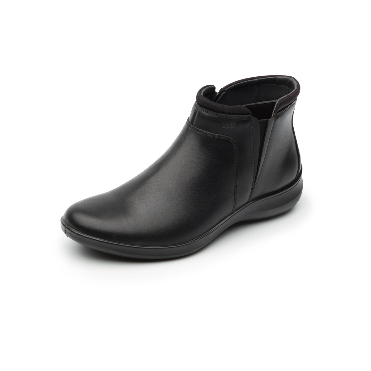 Botín Casual Flexi Con Elástico Lateral Para Mujer - Estilo 25909 Negro