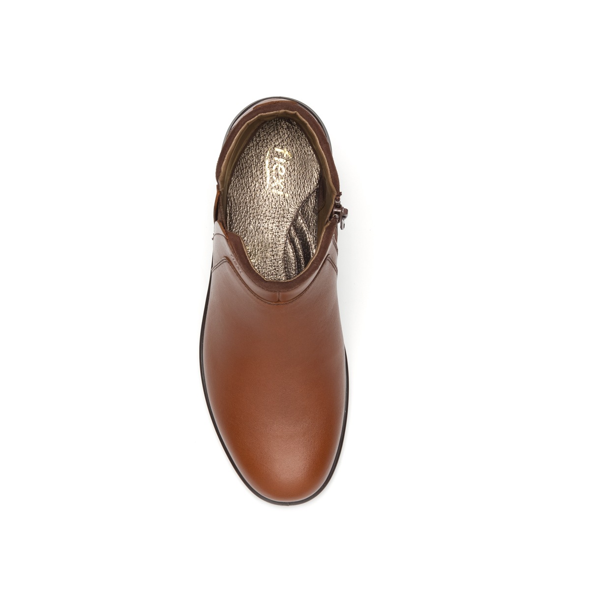 Botín Casual Flexi Con Elástico Lateral Para Mujer - Estilo 25909 Whisky