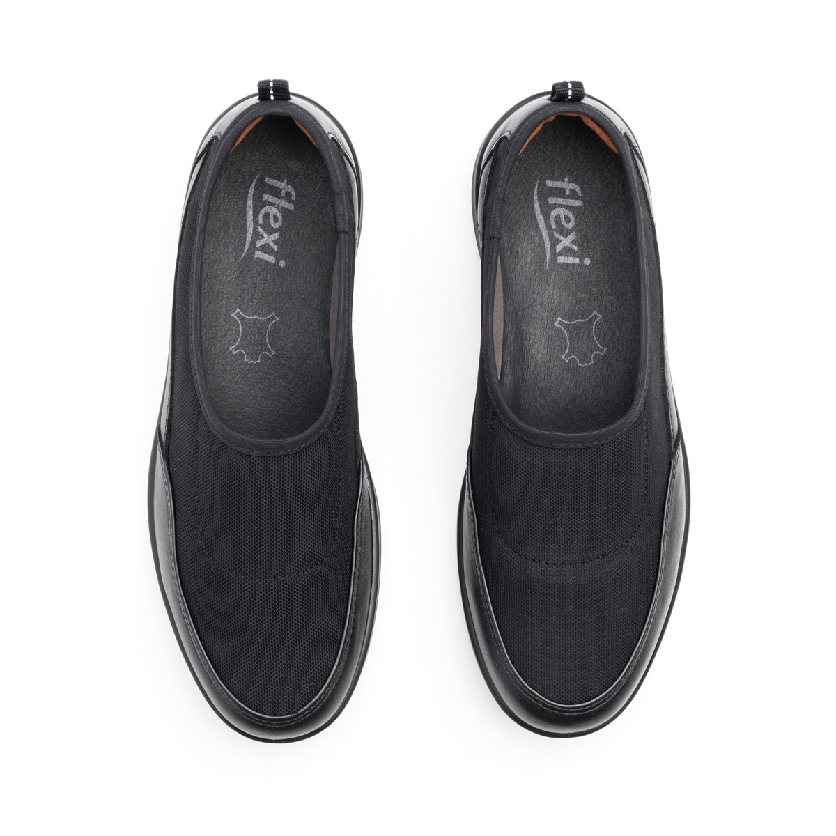 Mule Adaptable Al Pie Flexi para Mujer Estilo 25910 Negro