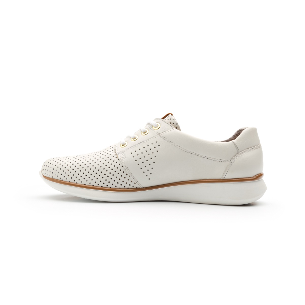 Sneaker Urbano Flexi Con Micro Perforados Para Mujer - Estilo 28206 Blanco