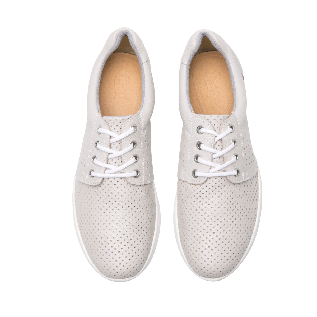 Slip On Casual Flexi para Mujer con Suela Extra Ligera Estilo 28206 Hueso