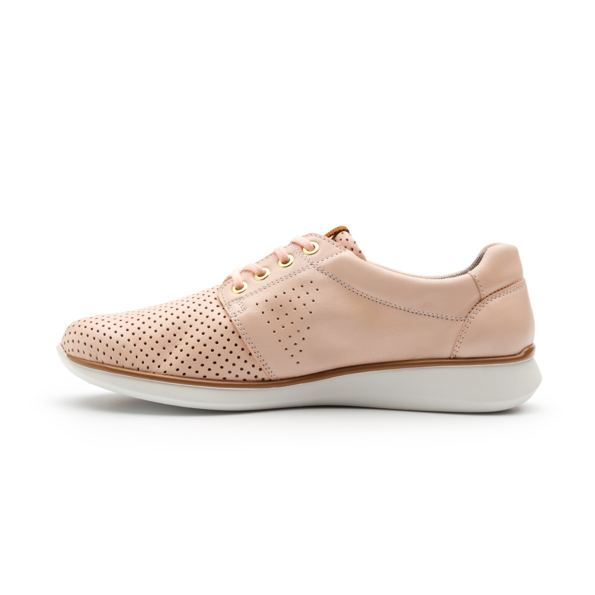 Sneaker Urbano Flexi Con Micro Perforados Para Mujer - Estilo 28206 Rosa